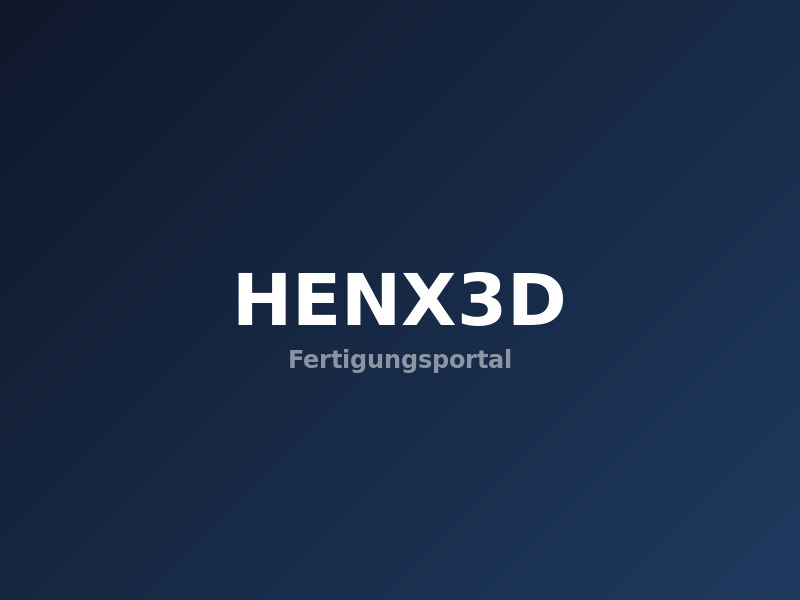 HENX3D Fertigungsportal